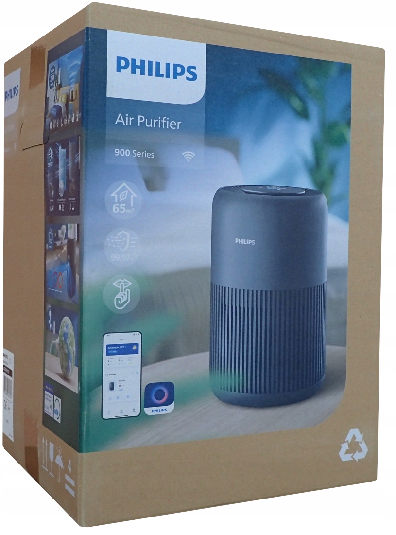 Oczyszczacz Powietrza Philips AC0951 Hepa WiFi NanoProtect do 65m² Tryb Snu