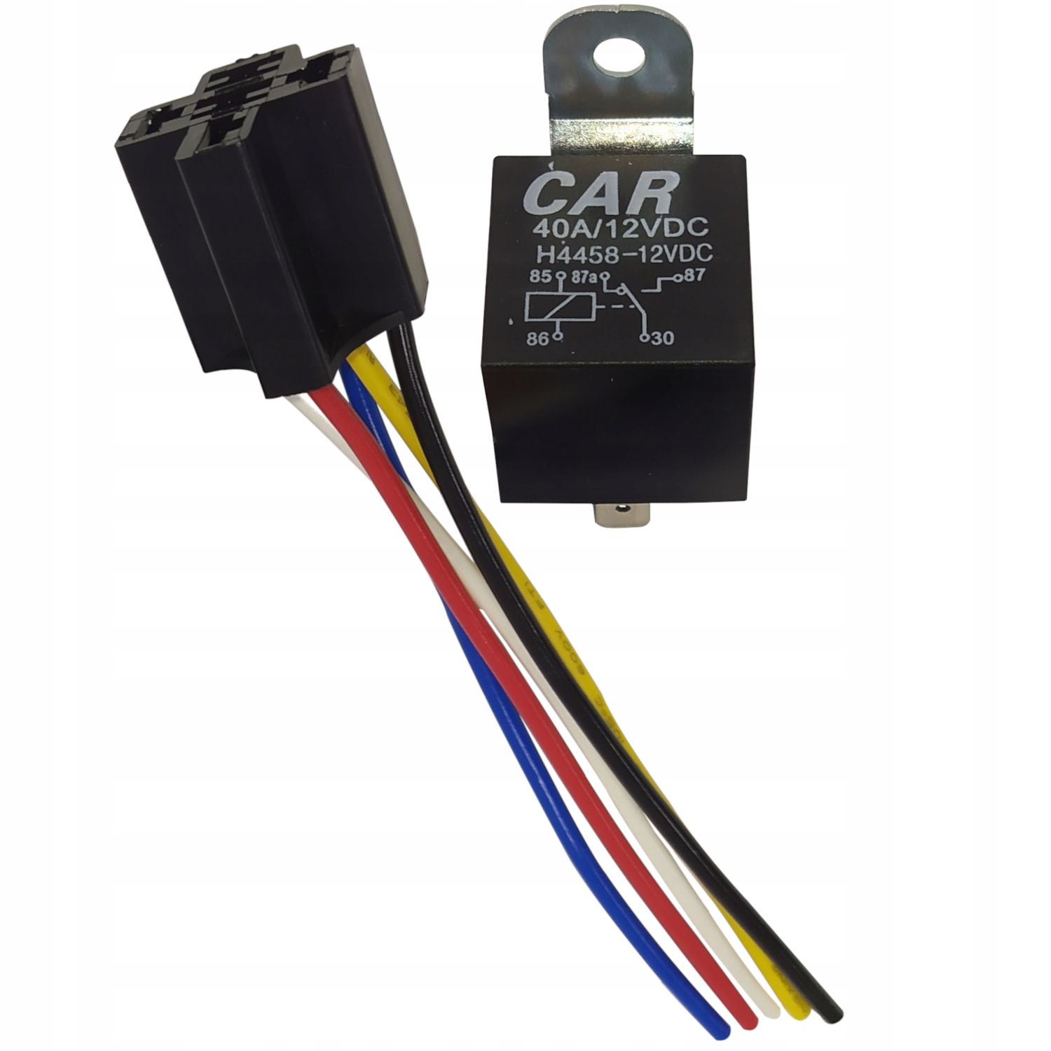 

Przekaźnik Samochodowy 5PIN 12V 40A Gniazdo, Drl