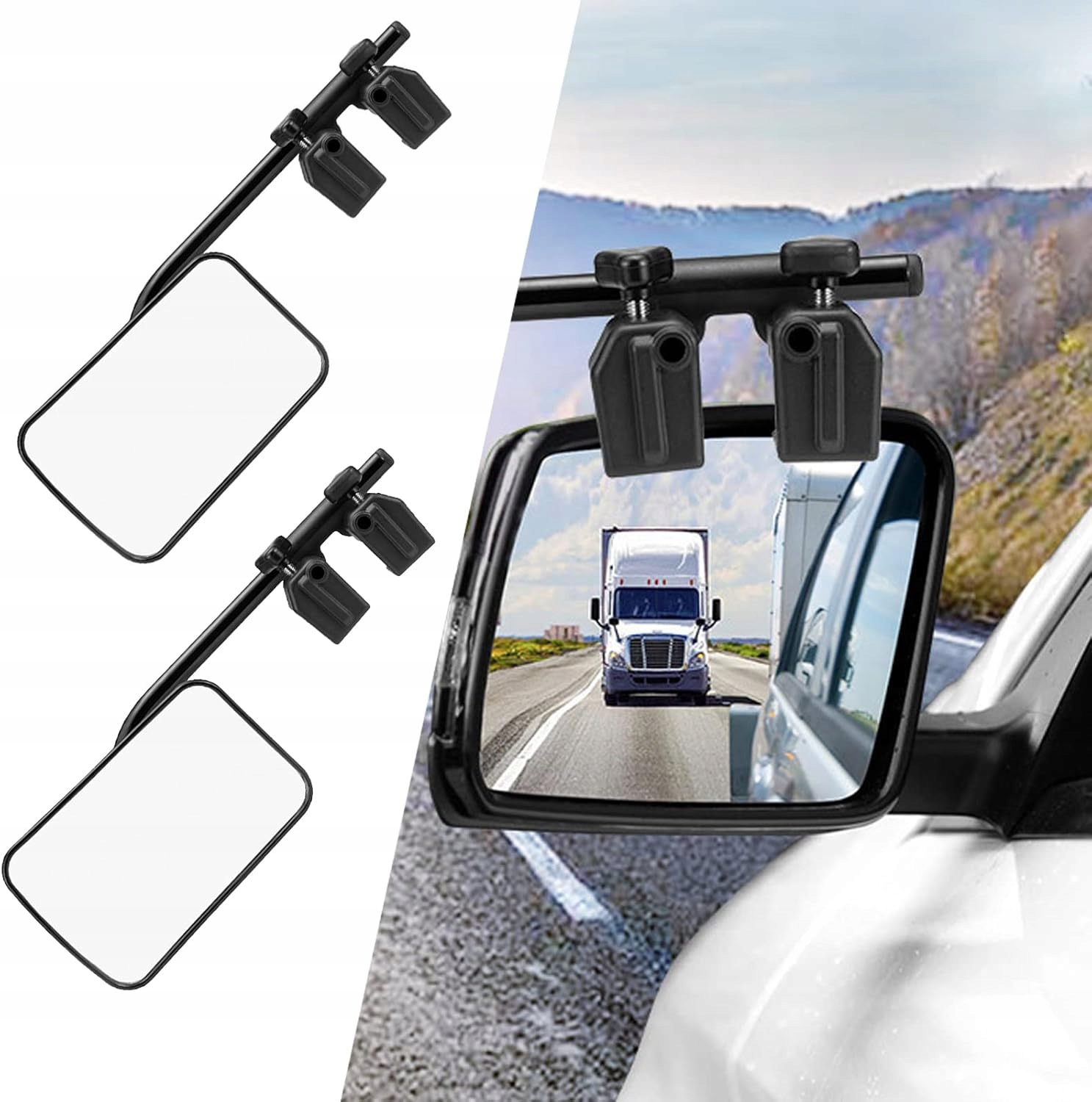 Tažná Zrcátka S Kleštím Na Montáž Pro Suv Autokaravan