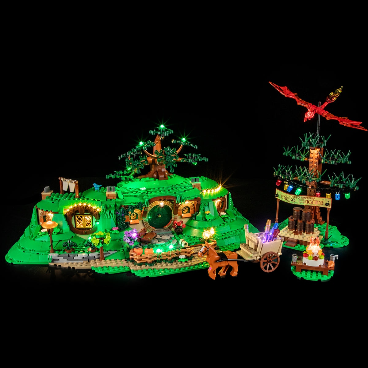 Zestaw Oświetlenia Led do Lego Icons Władca pierścieni: Shire 10354