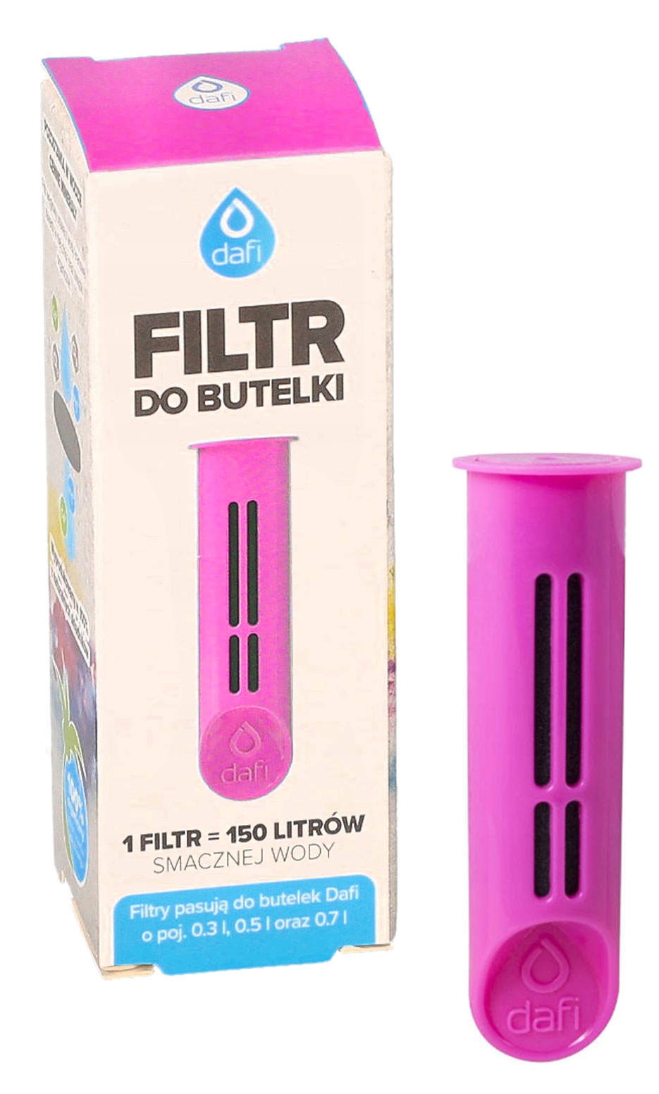 

Filtr do butelki Dafi Soft Solid 1szt Różowy