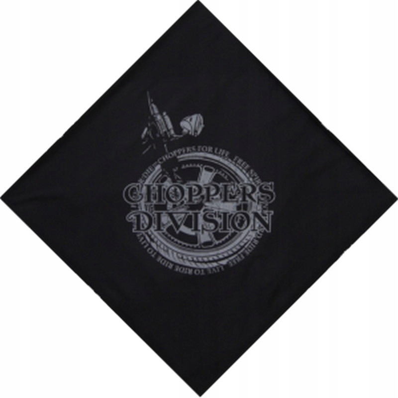 CHUSTA BANDANA CHOPPERS DIVISION DUŻA 72x72cm HIT Producent inny