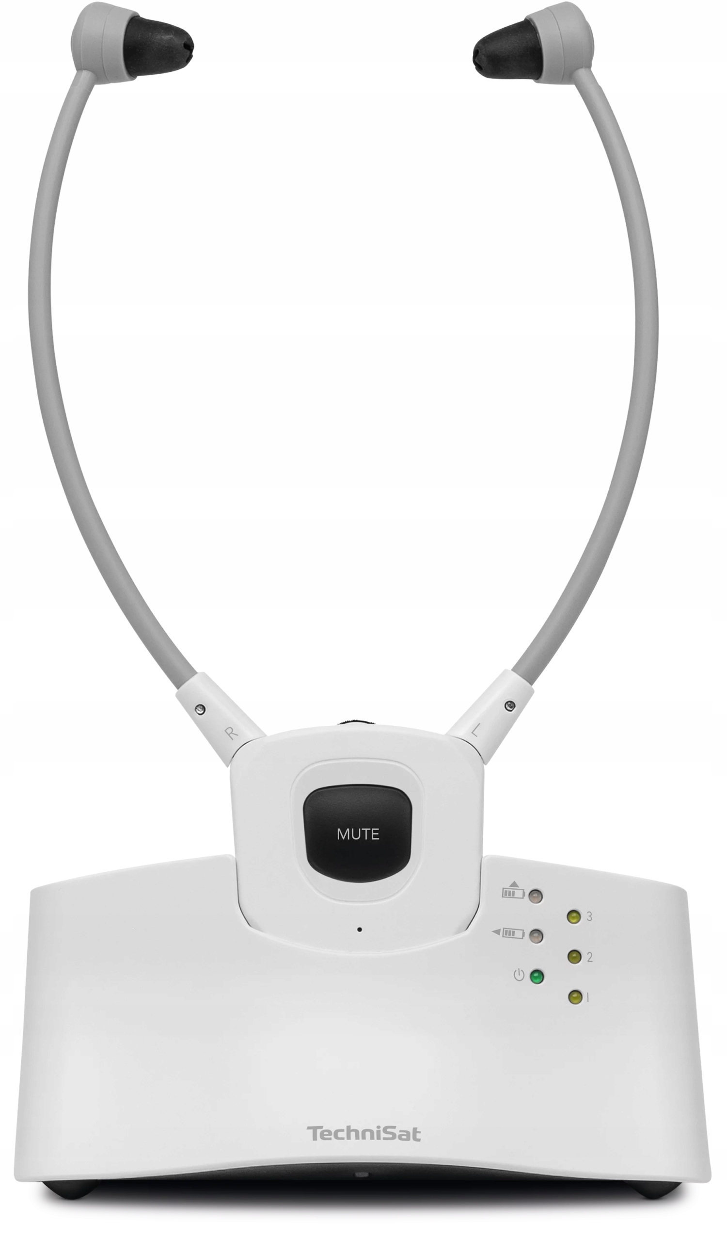 Słuchawki Bezprzewodowe do Tv Stereoman Isi 3 Dla Seniora Mikrofon Białe