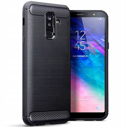 

Etui Karbon do Samsung Galaxy A6 Plus 2018 + Szkło