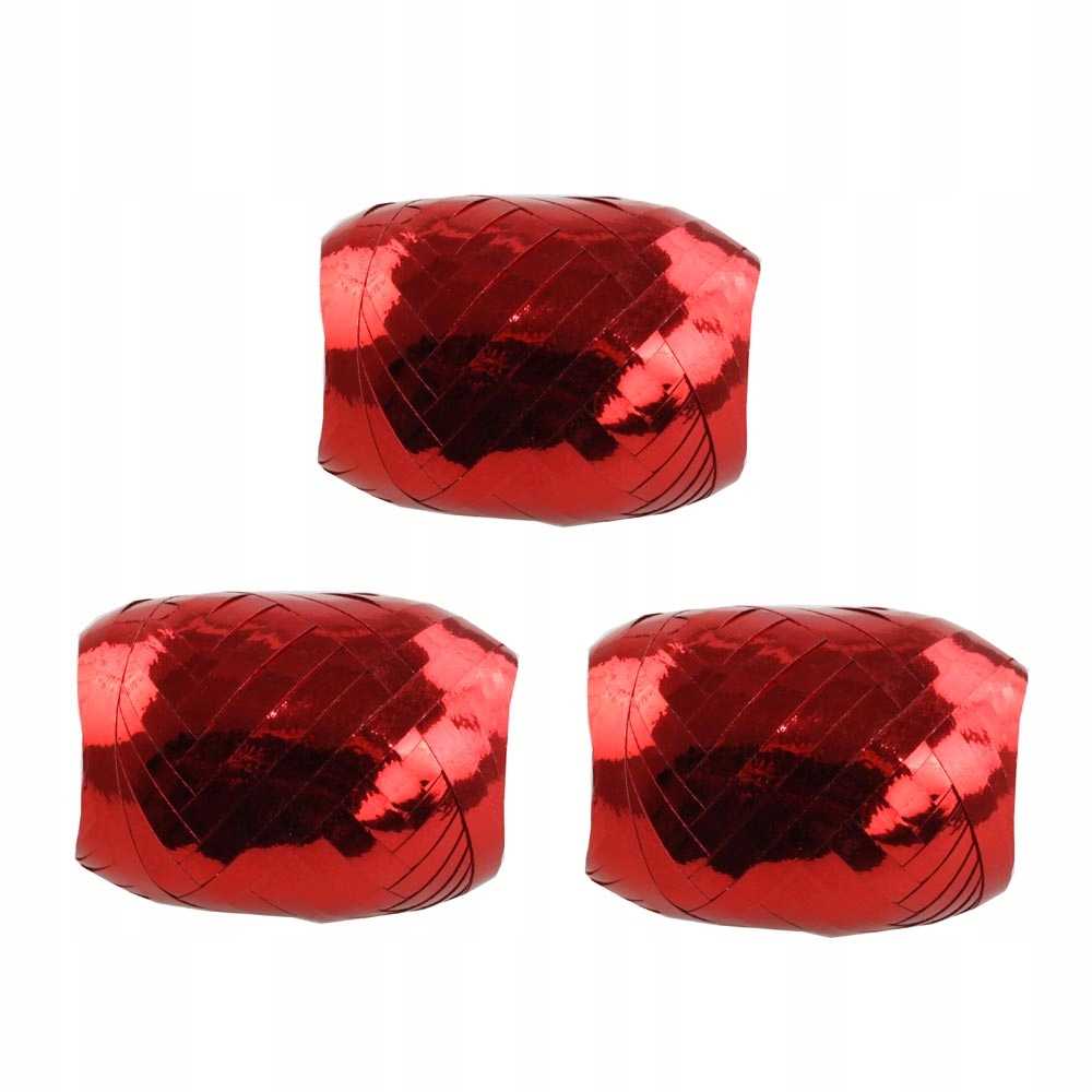 

Tasiemka wstążka metalizowana Czerwona 3x10m W11