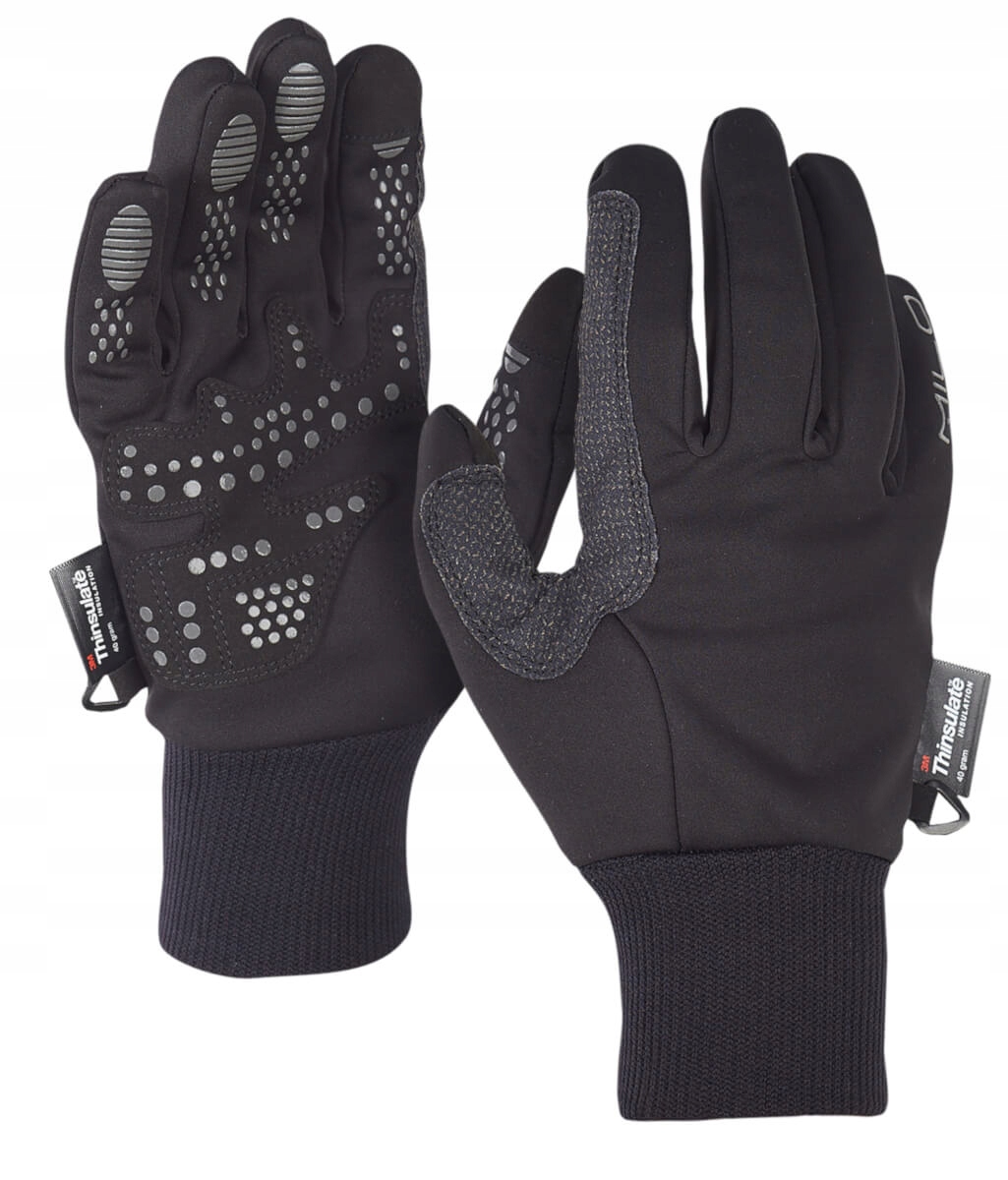 Zateplené rukavice Batura black Milo M