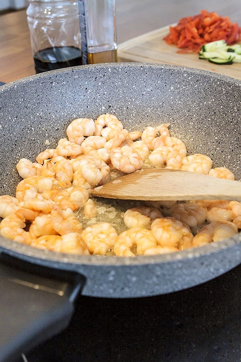 Patelnia Wok Non-Stick Na Indukcję Szara 28cm FLON Średnica 28 cm