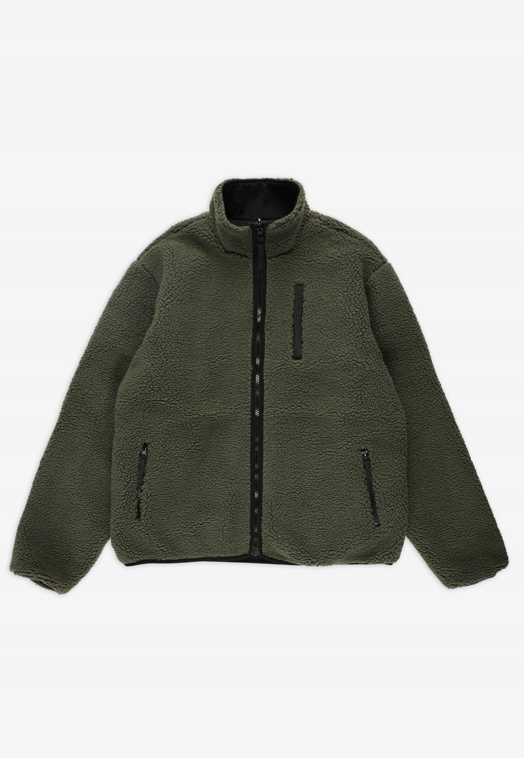 Męska zielona khaki kurtka dwustronna Prosto Sherpa 3XL