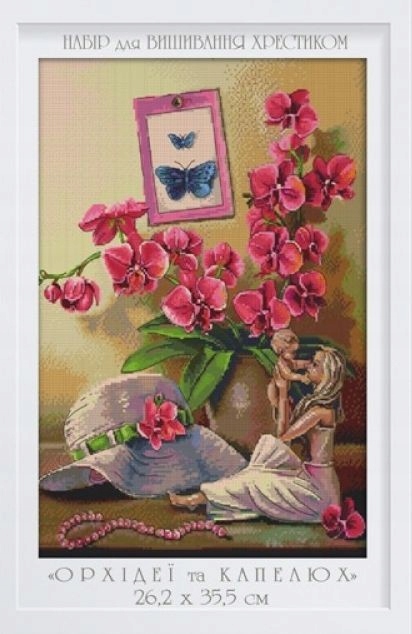 Křížková výšivka počítaná sada (kanva, mulina)