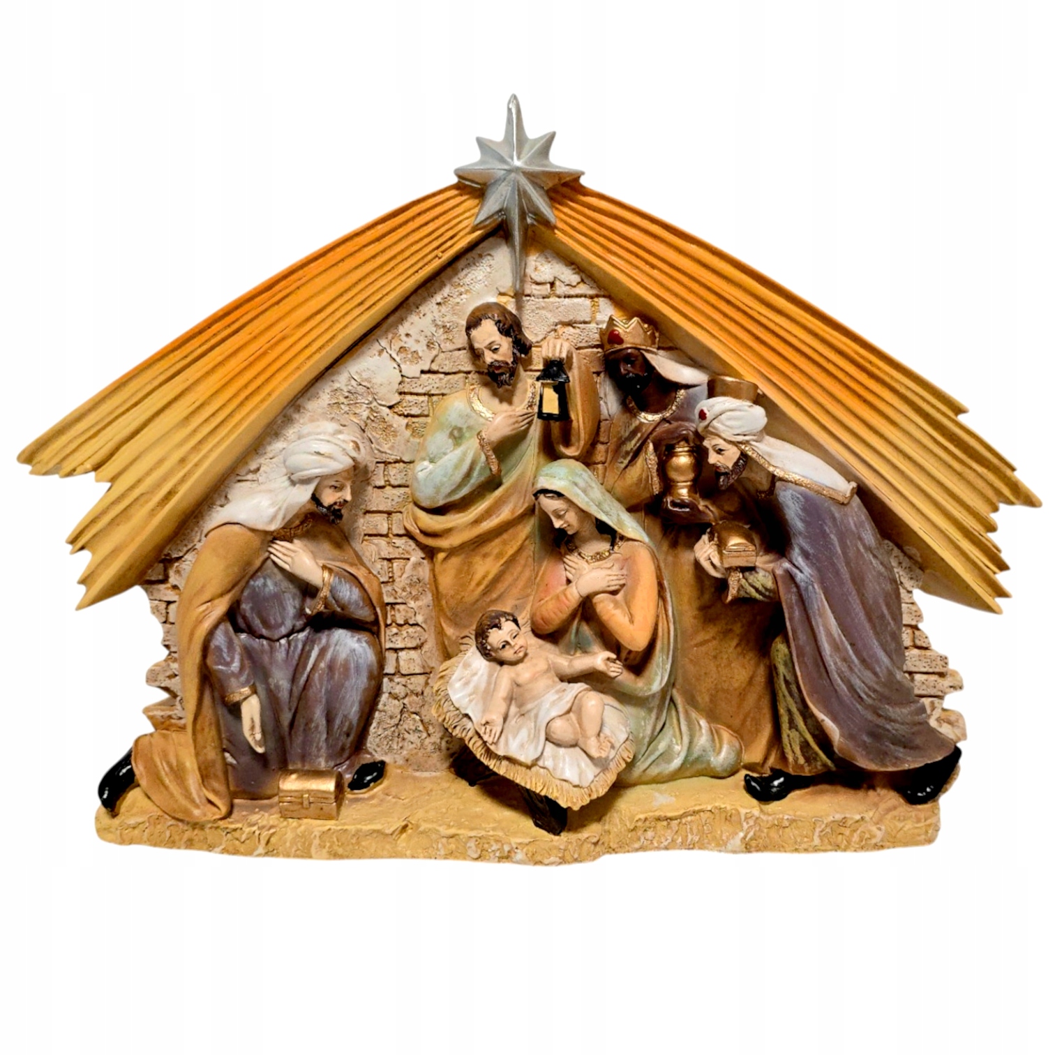 Betlémský betlém se třemi králi a krásnou hvězdou 26x19 cm SGBYA2824G