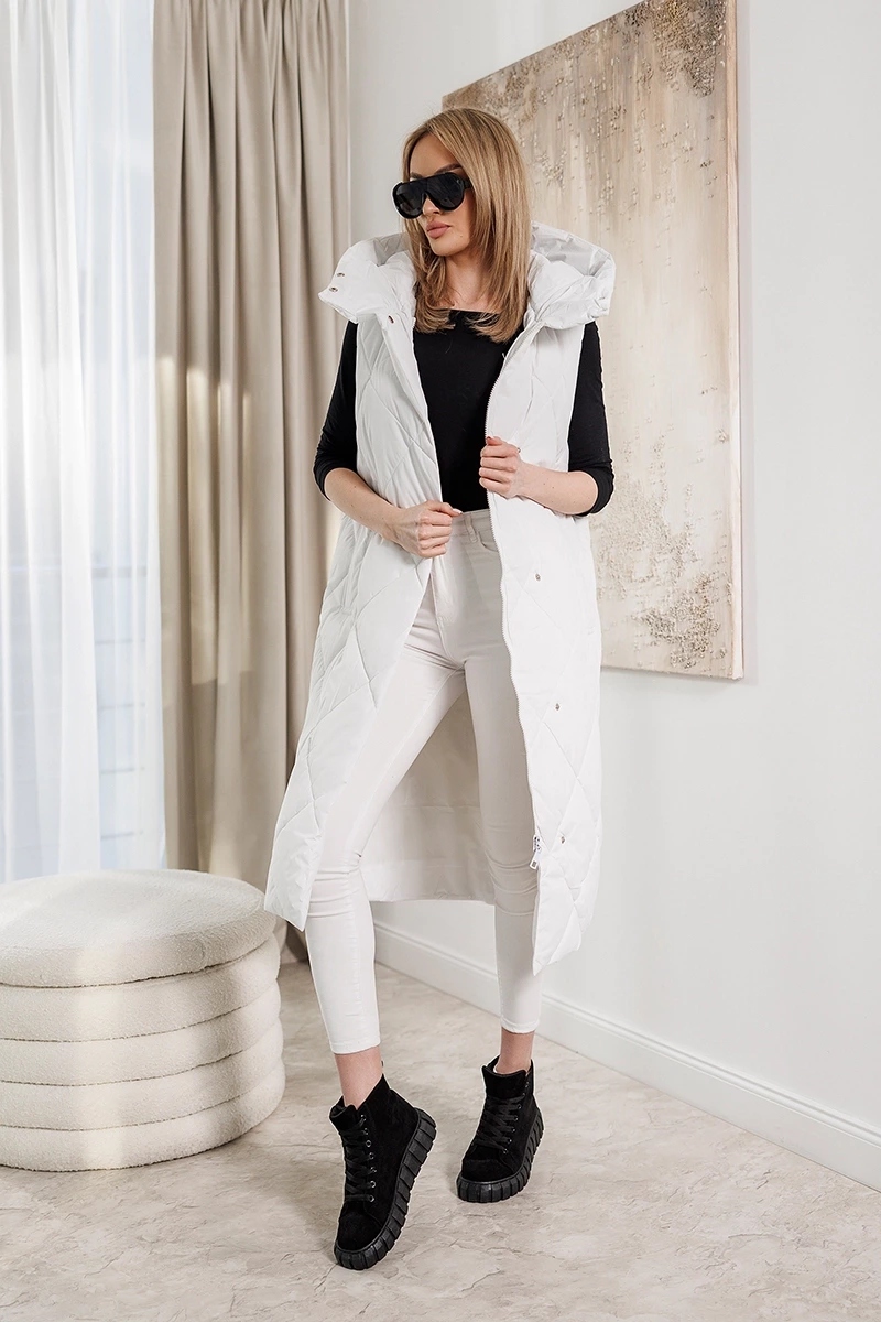 Dlouhý Vesta Kapuce 5M3165 Bílá XL (42)