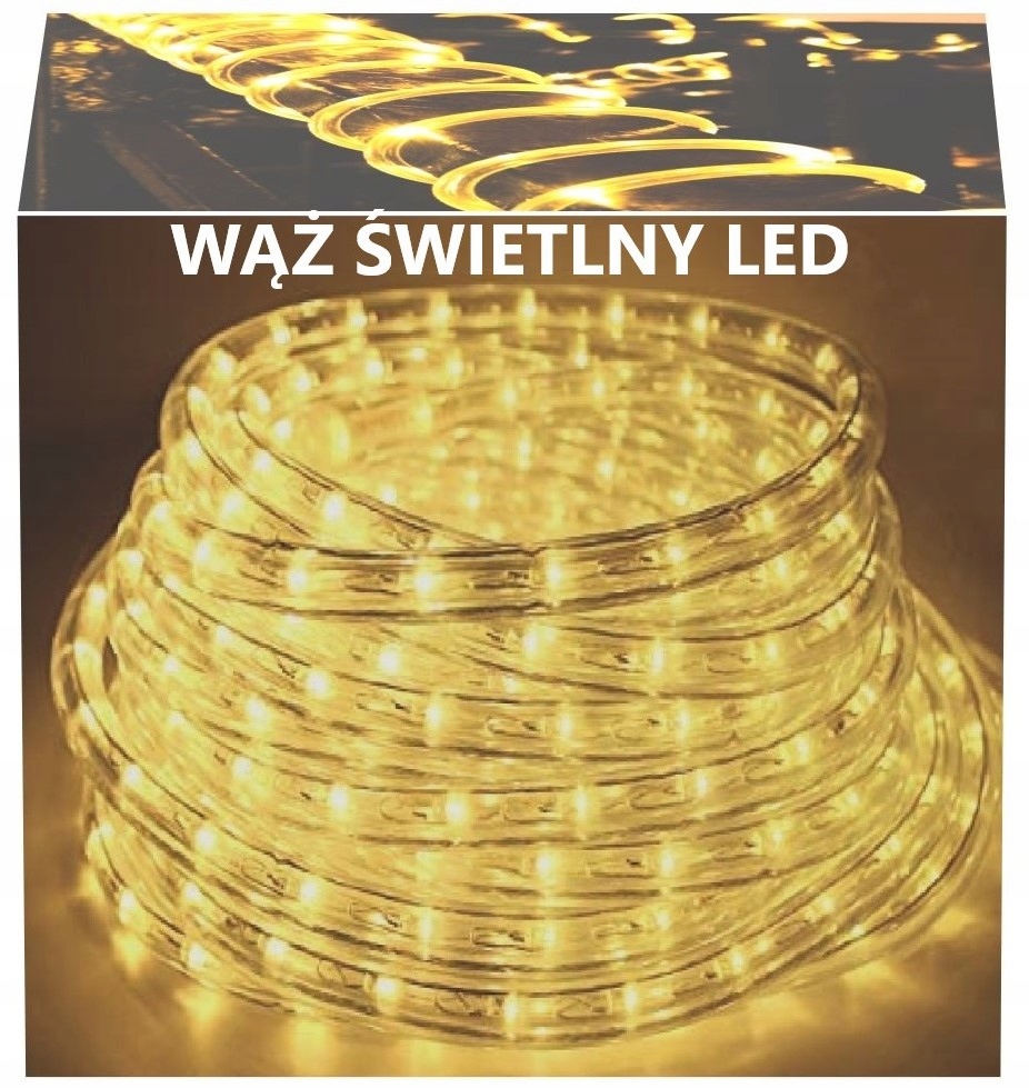 

Wąż Świetlny Zewnętrzny Led Lampki 20 m