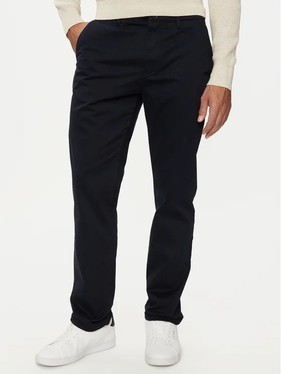 Tommy Hilfiger Pánské Kalhoty Chinosy Modré Na Zip 29/34 6EA