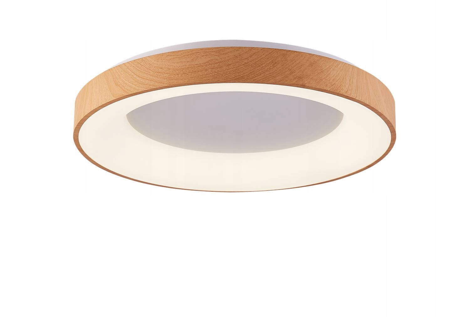 Lampa sufitowa aluminiowa, kolor drewna, sterowana pilotem Led 50W AZzardo