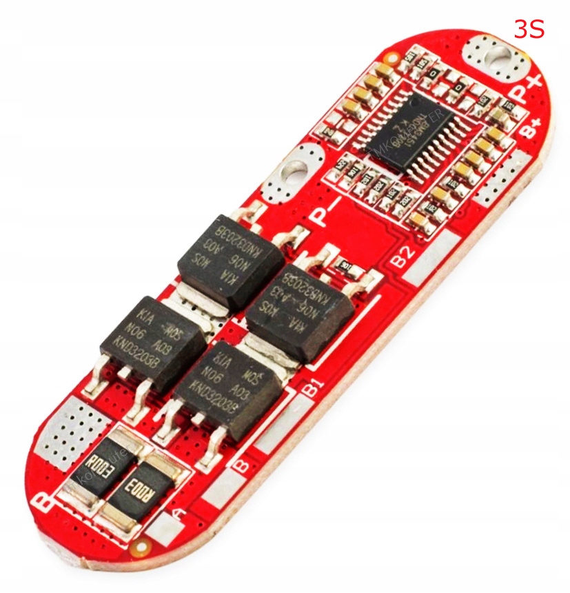 

Moduł Bms 3S 25A ogniwa Li-Ion 18650