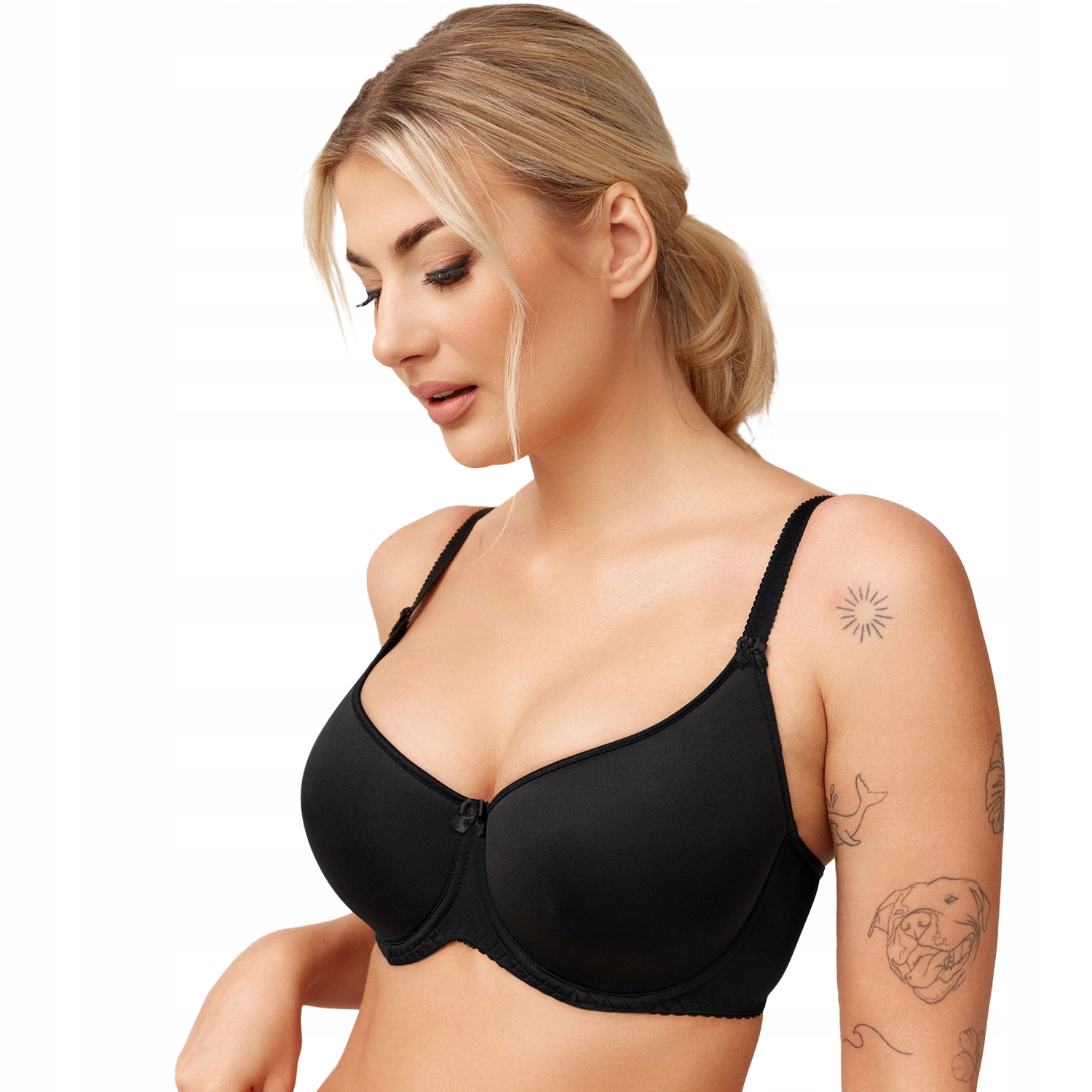 Azal Sonia černá 75D Vyztužená podprsenka