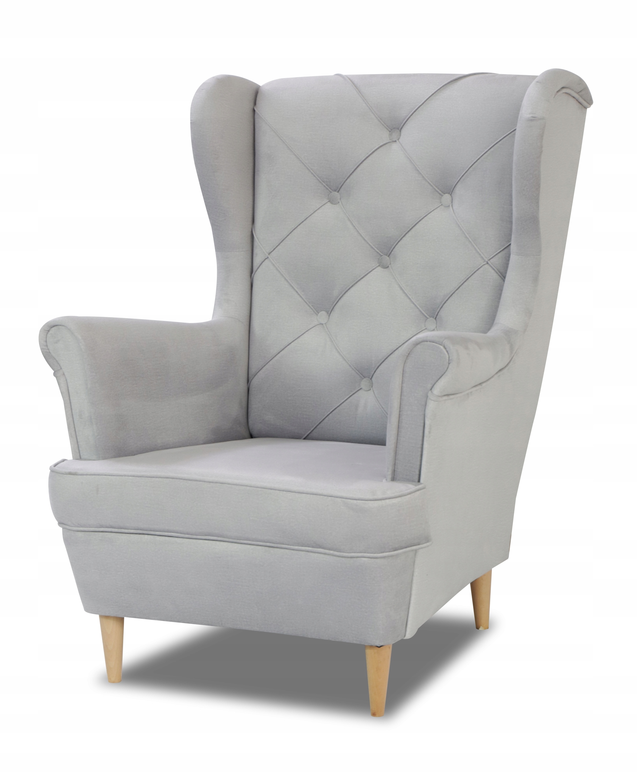 FOTEL USZAK STYL SKANDYNAWSKI ELEGANCKI WYGODNY STYLOWY RIO DREWNIANE NOGI Marka Chojmex