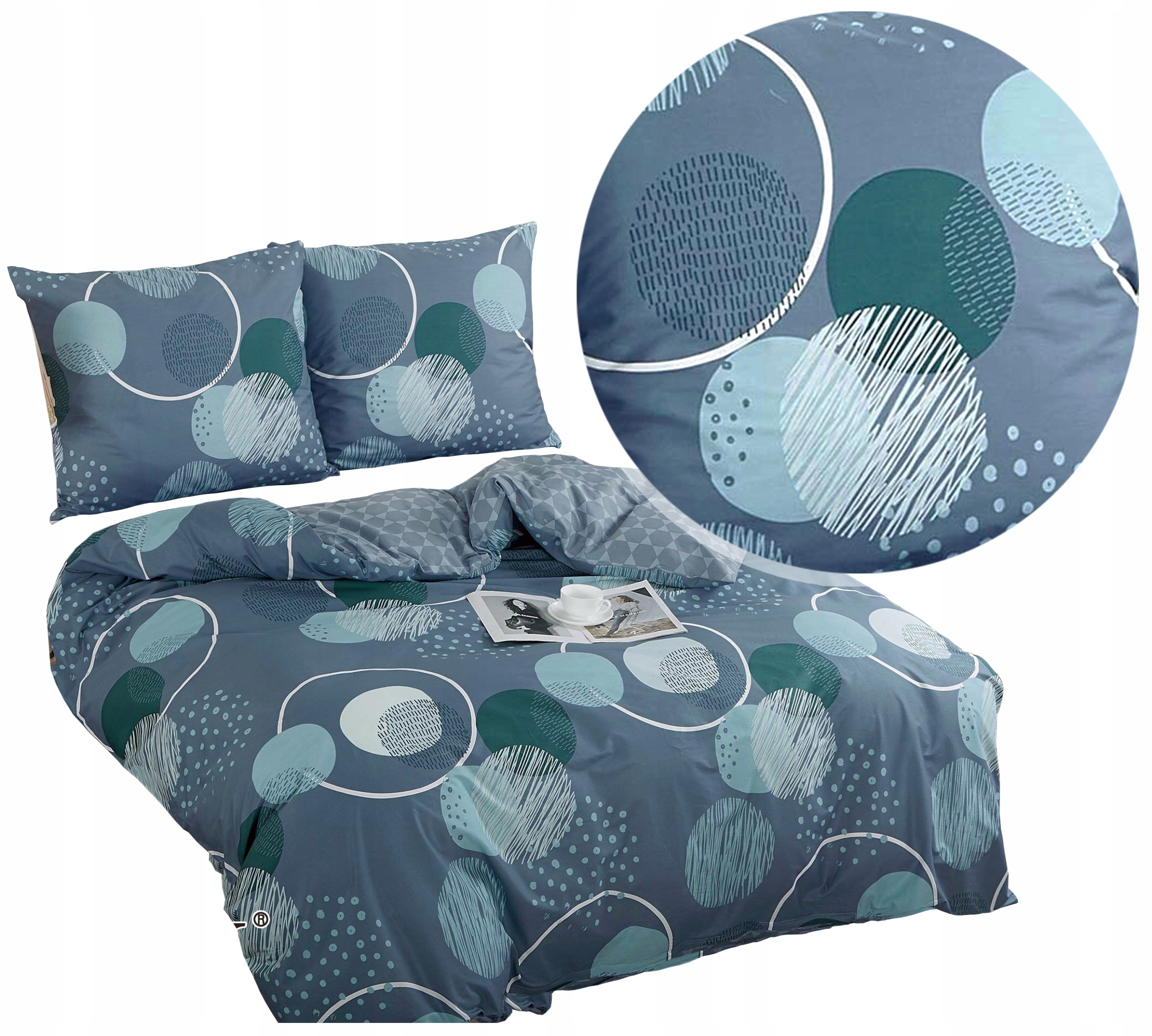 Pościel Elway 200x220 100% Bawełna Komplet Pościeli Satynowej wzór 6248