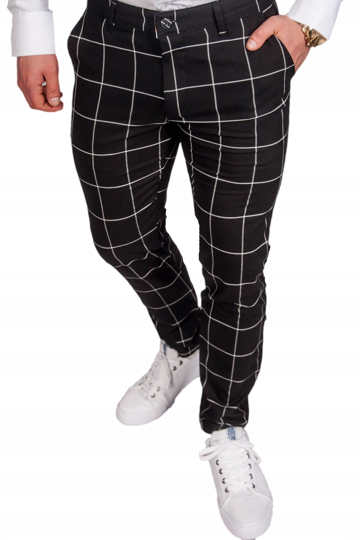 Spodnie chinosy materiałowe czarne DJ-3 rozm. 34 Marka inna