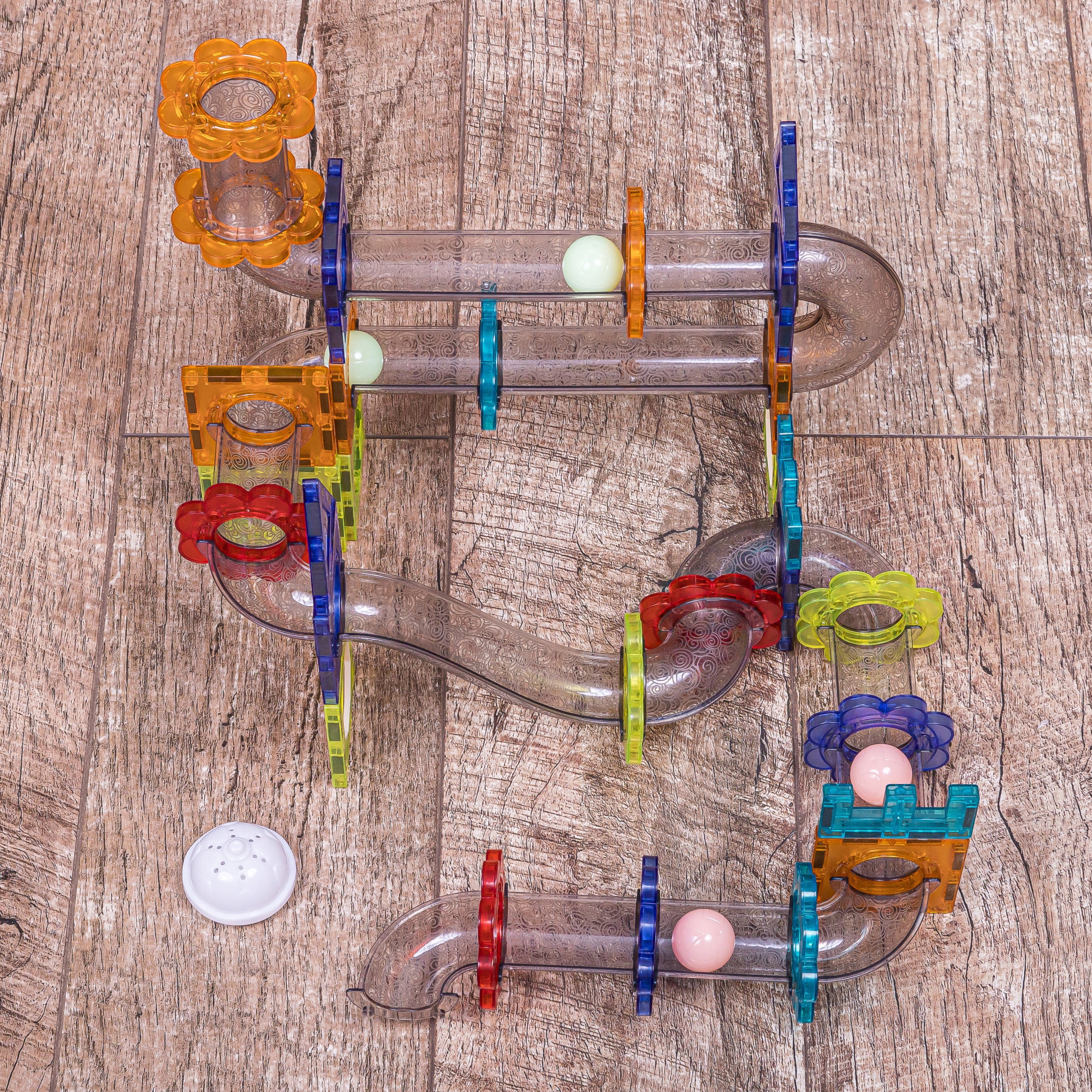 KLOCKI MAGNETYCZNE KONSTRUKCYJNE ŚWIECĄCY TOR 81el Marka inna