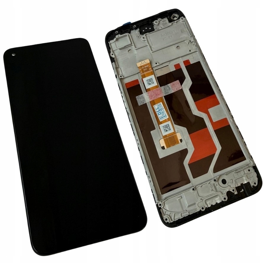 Hq LCD displej s rámečkem pro Oppo A96 4G, černý