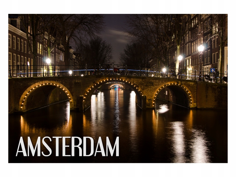 

Amsterdam Most Kanał Magnes na lodówkę