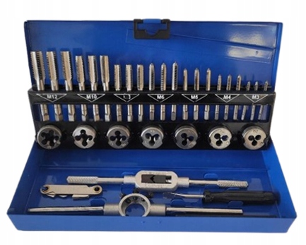 Sada závitníků a závitníků kalibrátory 32 dílů