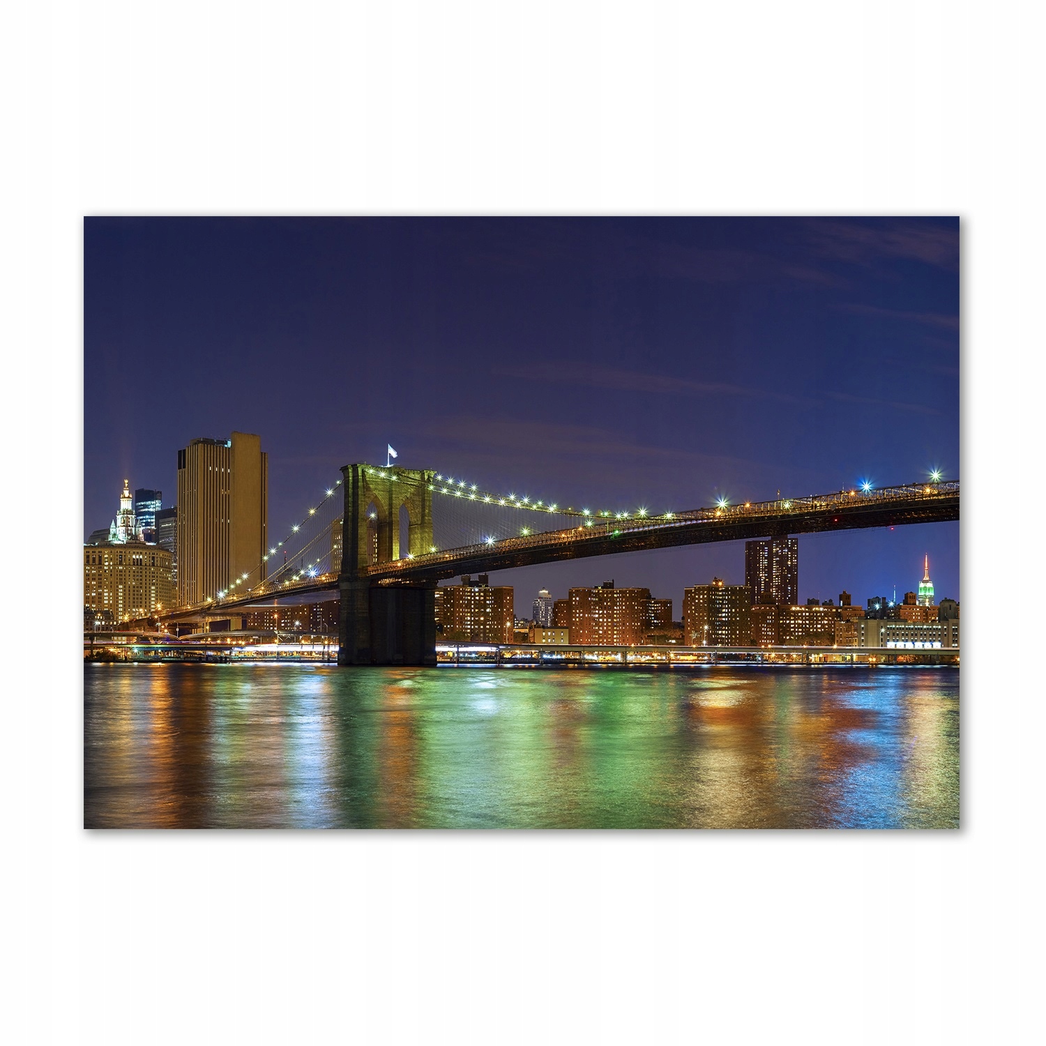 

Foto obraz szkło akryl Manhattan nocą 100x70 cm