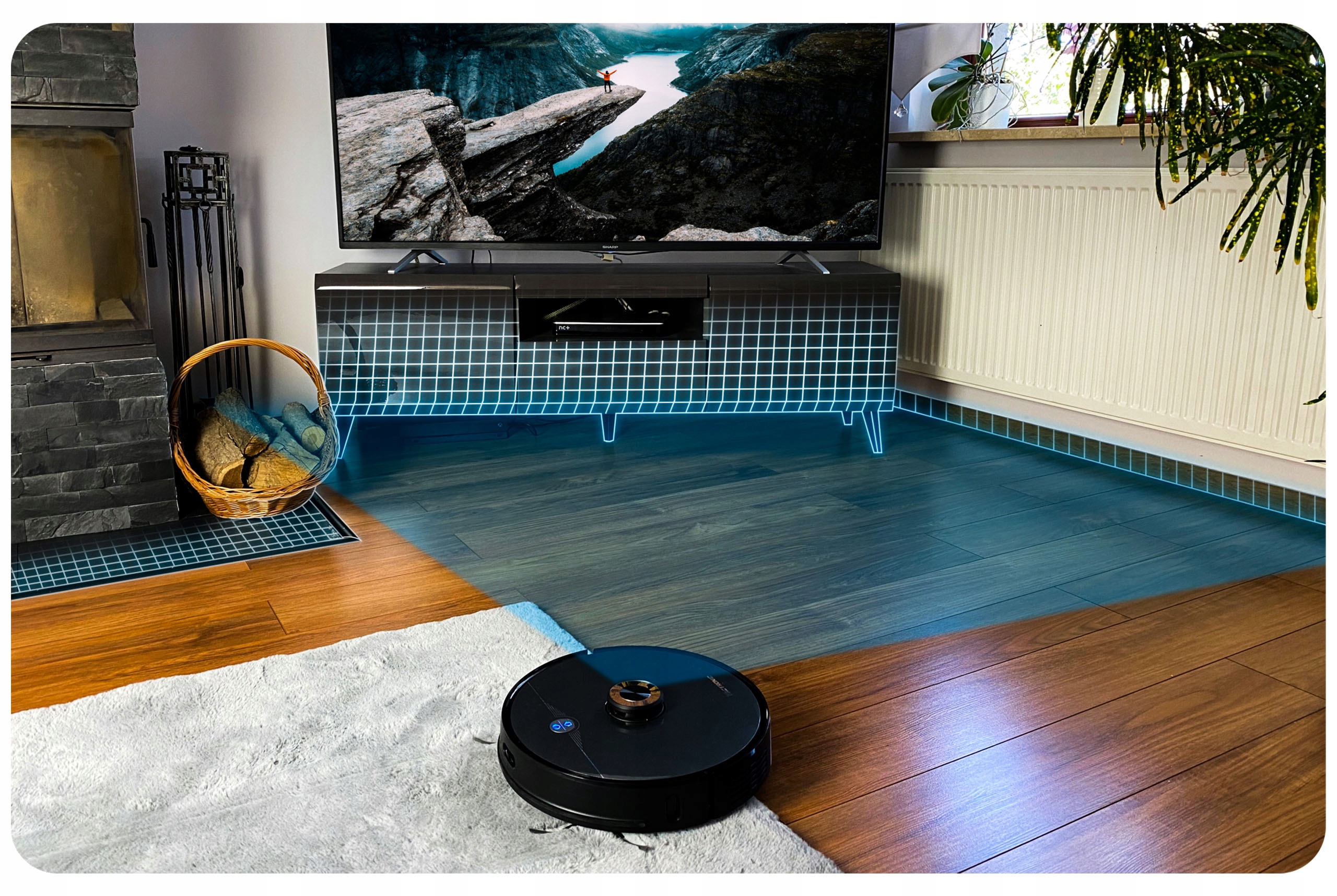 Robot Sprzątający Odkurzacz Mopujący Vactronic Series 7 Stacja WiFi Pojemność zbiornika na kurz 0.6 l