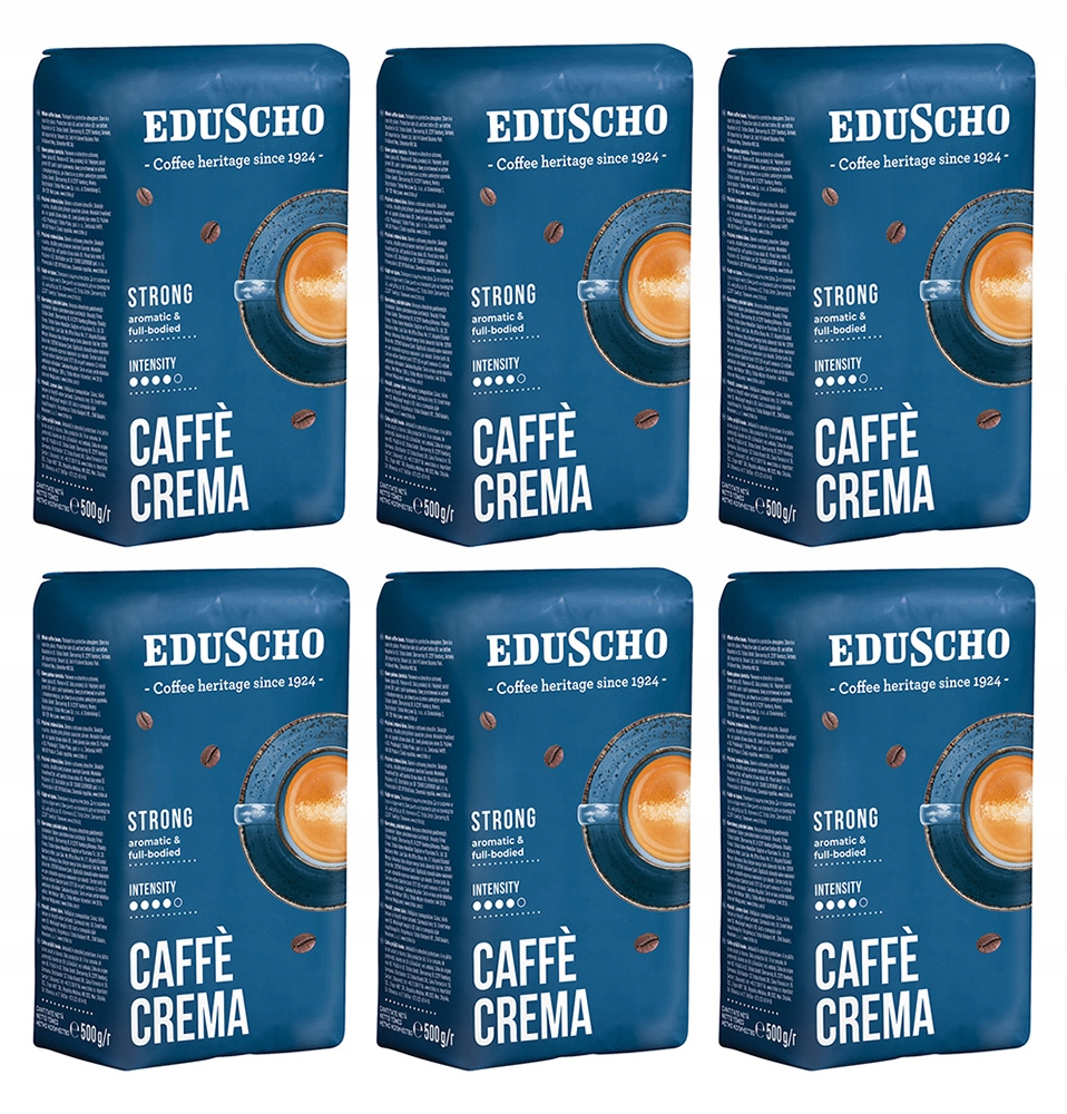 Kawa ziarnista Eduscho Crema Strong 6 x 500 g