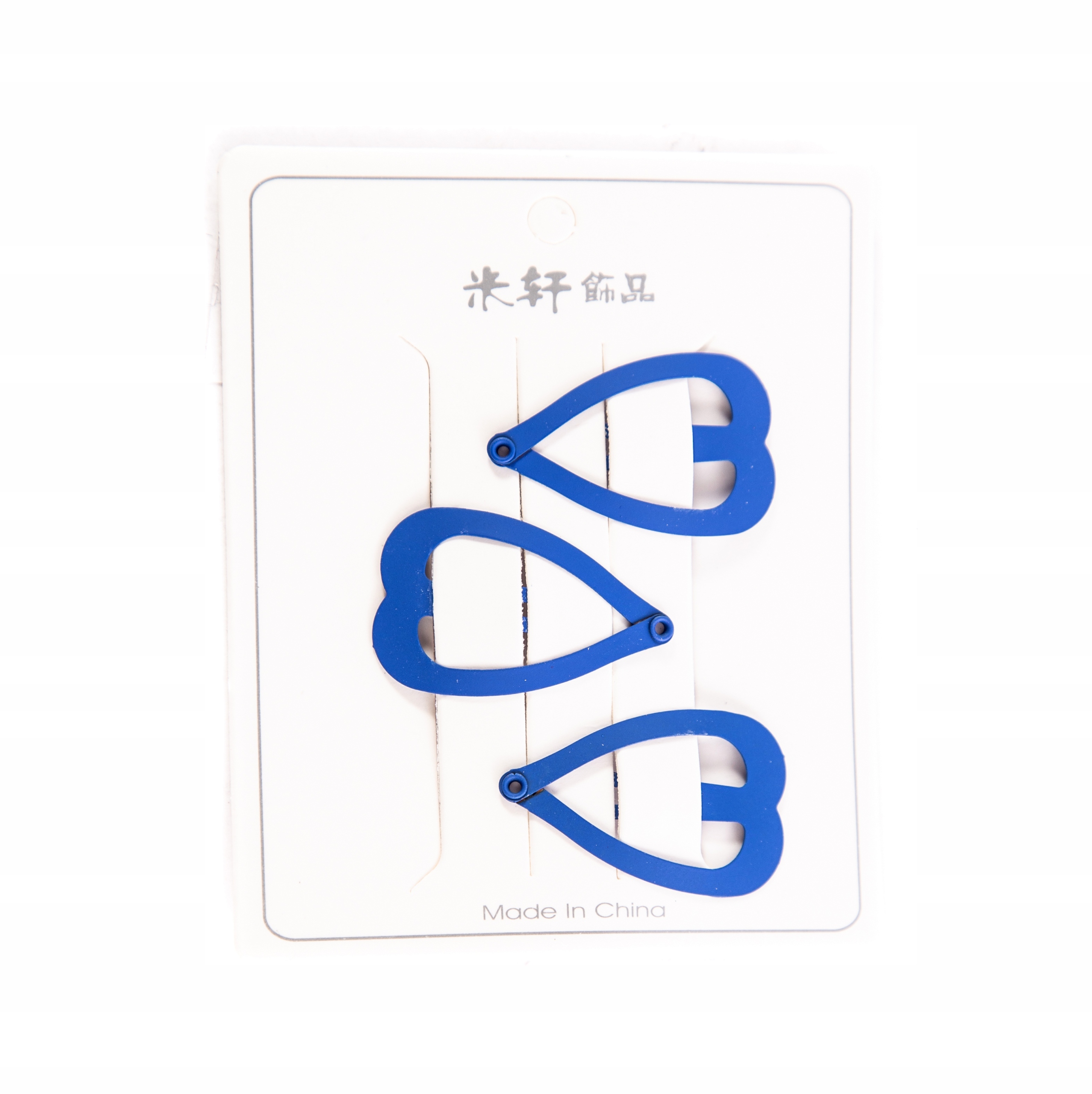 

Spinki Do Włosów Pyki Niebieskie Serduszka 3SZT