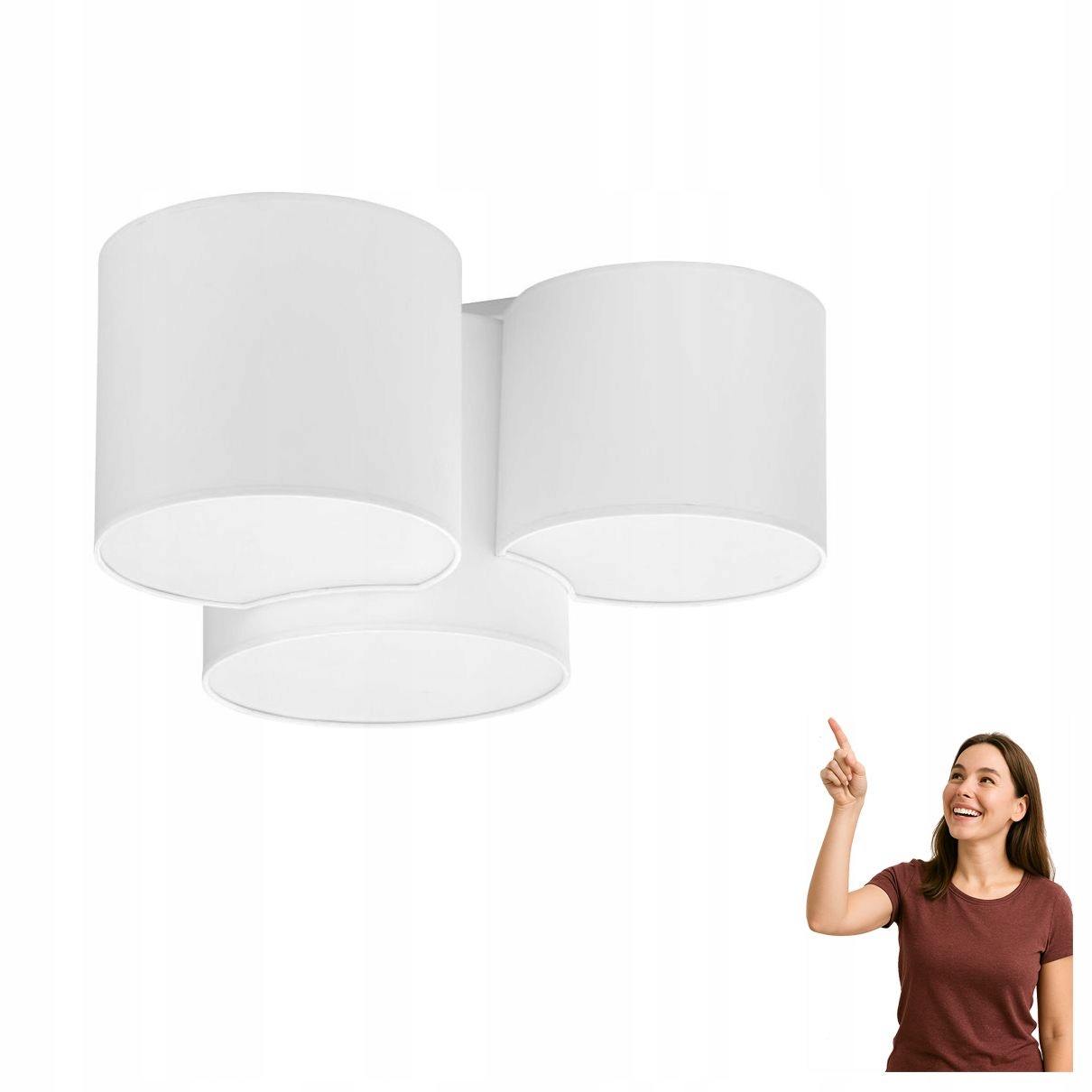 Stropná lampa Mona White 3441 Tk Lighting