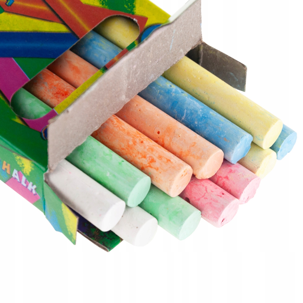 KREDA TABLICOWA SZKOLNA 12SZT. KOLOROWA ZESTAW DO MALOWANIA PISANIA Rodzaj kreda tablicowa