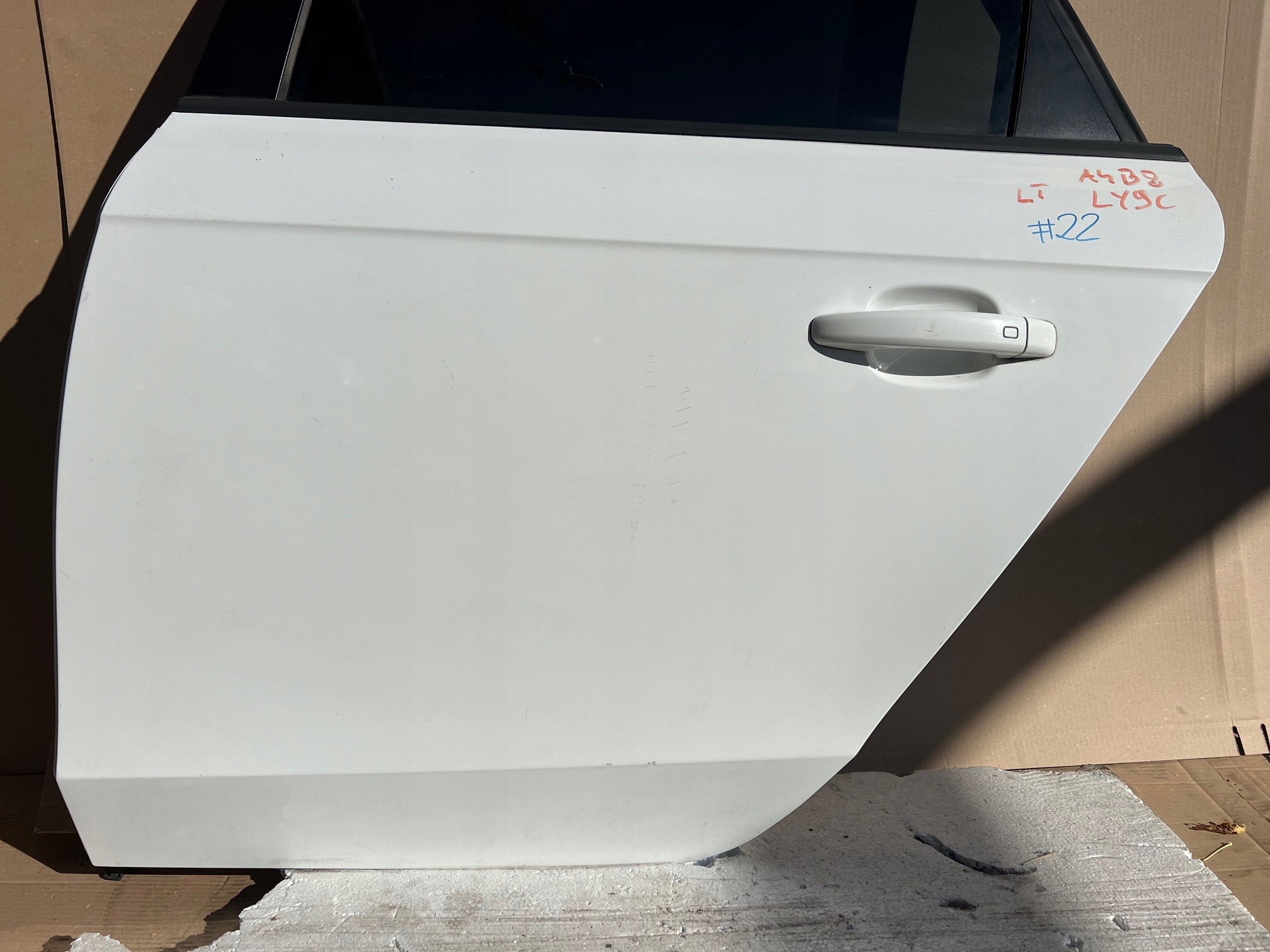 AUDI A4 B8 sedan door left rear. left rear part LY9C
