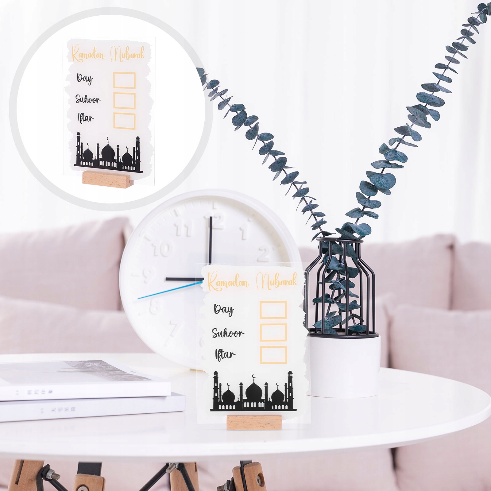 DEKORACJE EID TABLICA BIUROWA Z PIÓREM Rozmiar inny