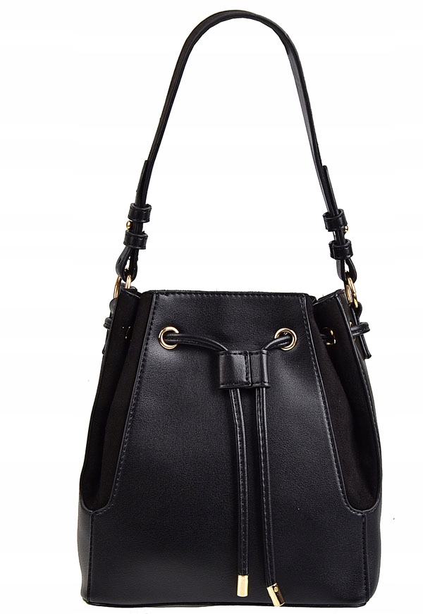 BESTINI TOREBKA damska WOREK LISTONOSZKA zamsz Styl miejski