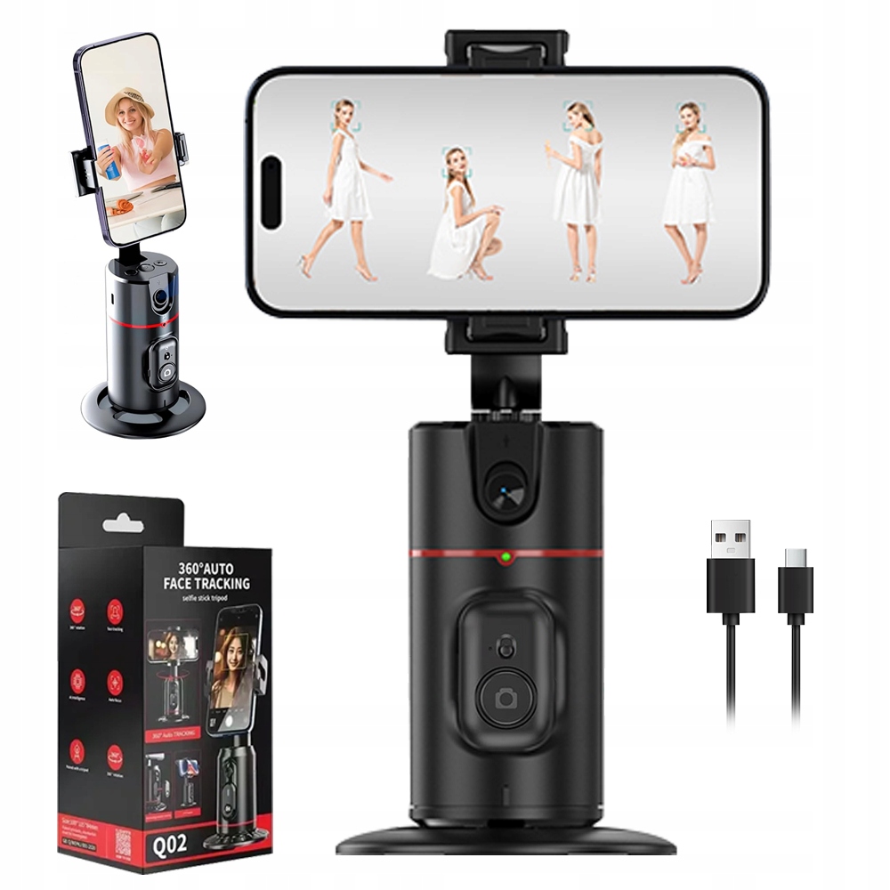 Uchwyt Na Telefon Selfie Stick Statyw Obrotowy Czujnik Ruchu 360 Bluetooth