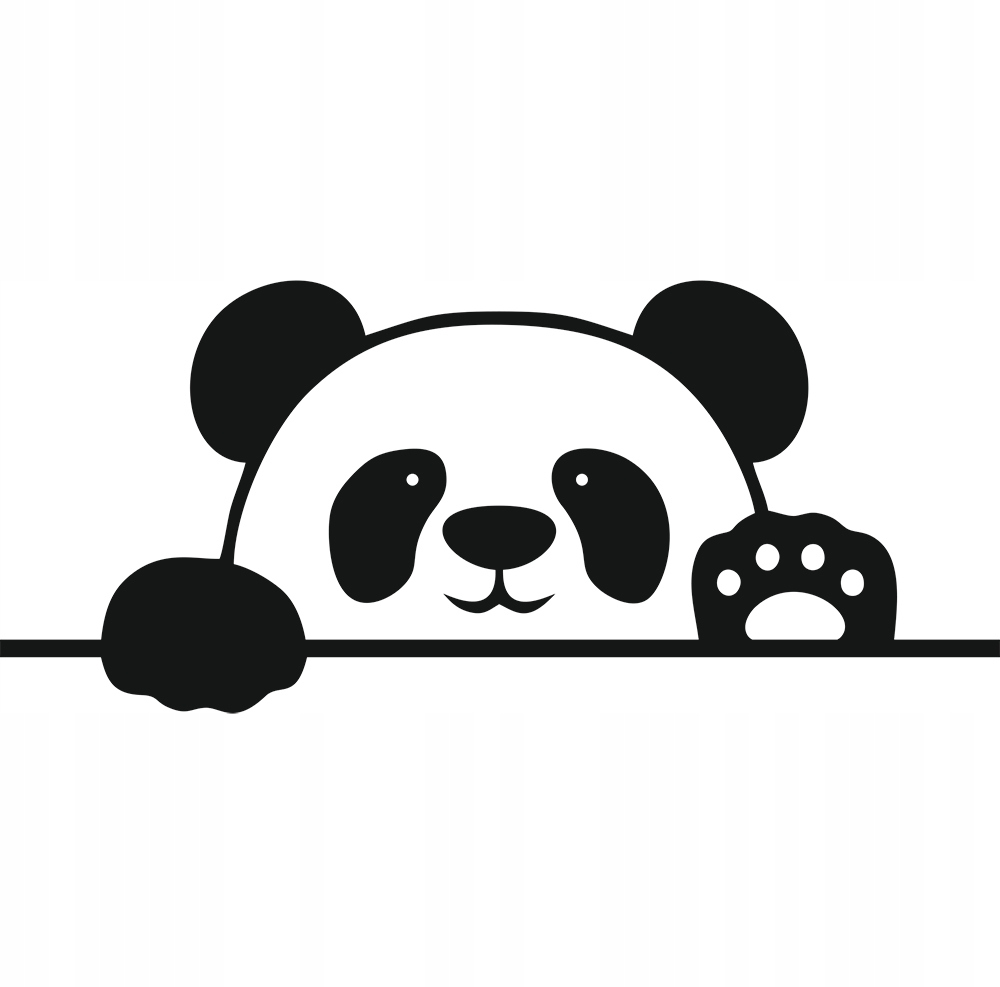 

Naklejka na samochód Panda Miś 8x18 cm