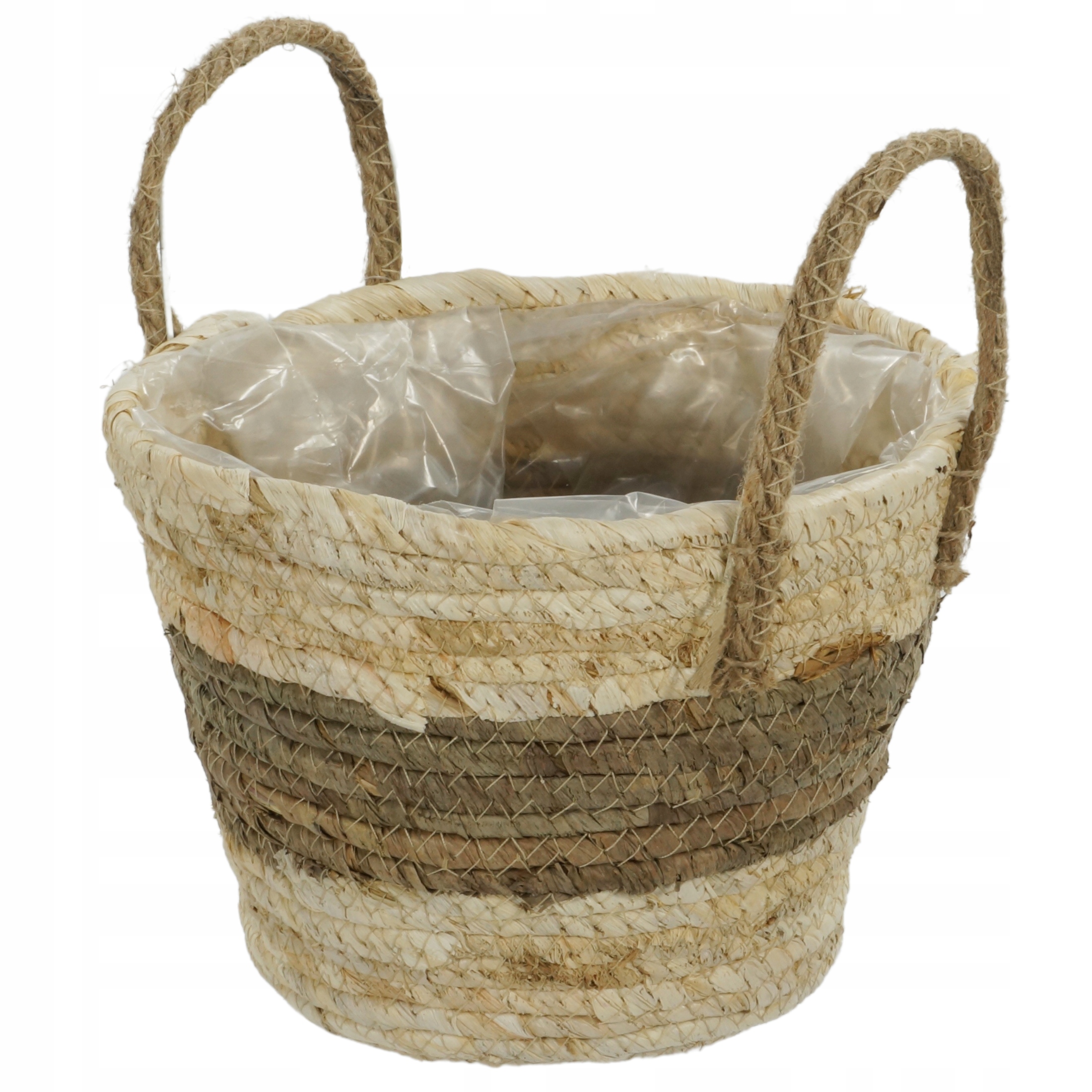 

Osłonka doniczka kosz z trawy morskiej Boho 22 cm