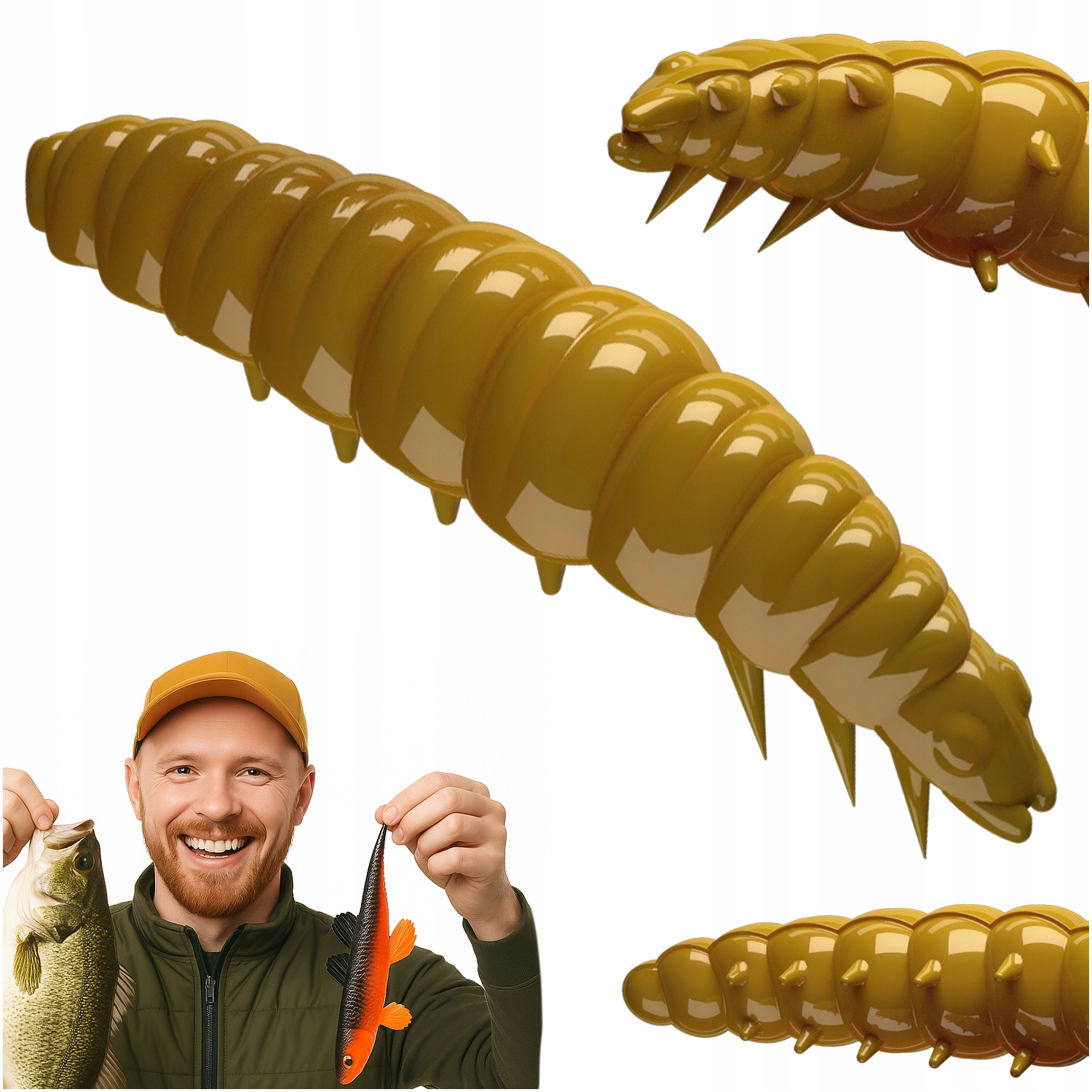 Przynęta Guma Libra Lures Larva 3CM Ser 036 Coffee Milk Larwa Słoik 15 Szt.