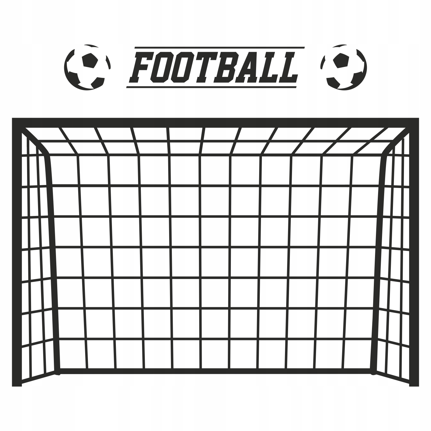 Naklejki na ścianę Bramka piłka nożna football