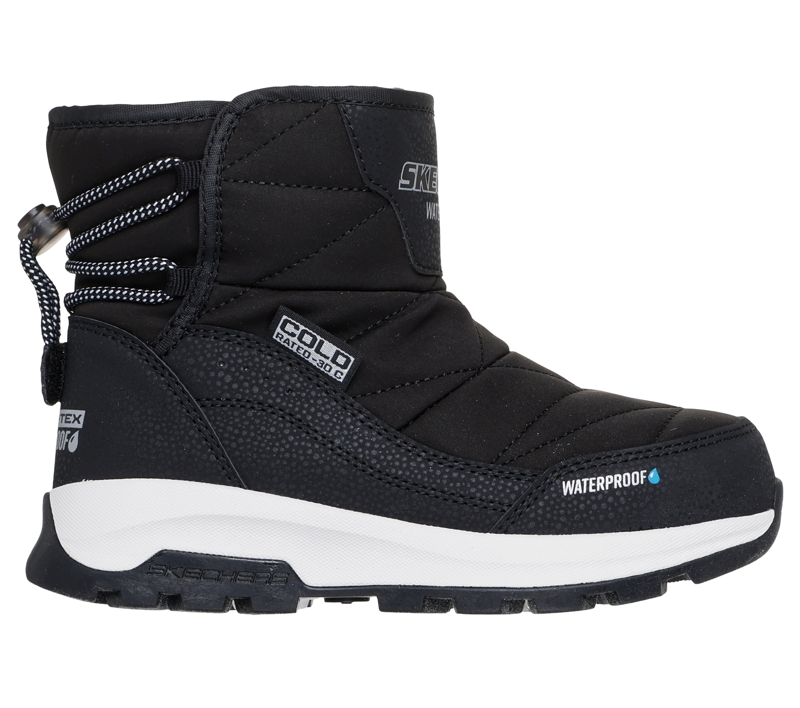 Buty młodzieżowe zimowe Skechers Storm Blazer czarne 303496L Blk