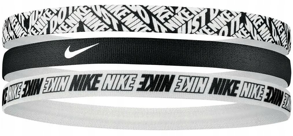 Nike Headbands 3-pack unisex sada čelenek, černá
