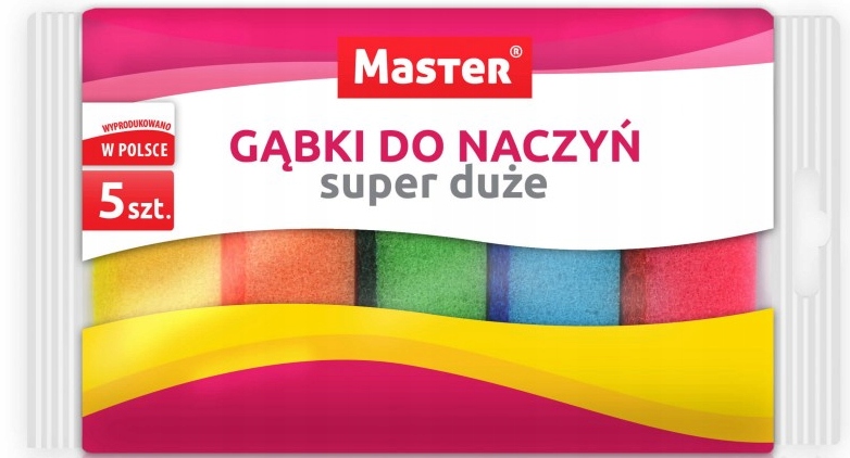 

Gąbka Do Naczyń Duża 5 sztuk Master S058
