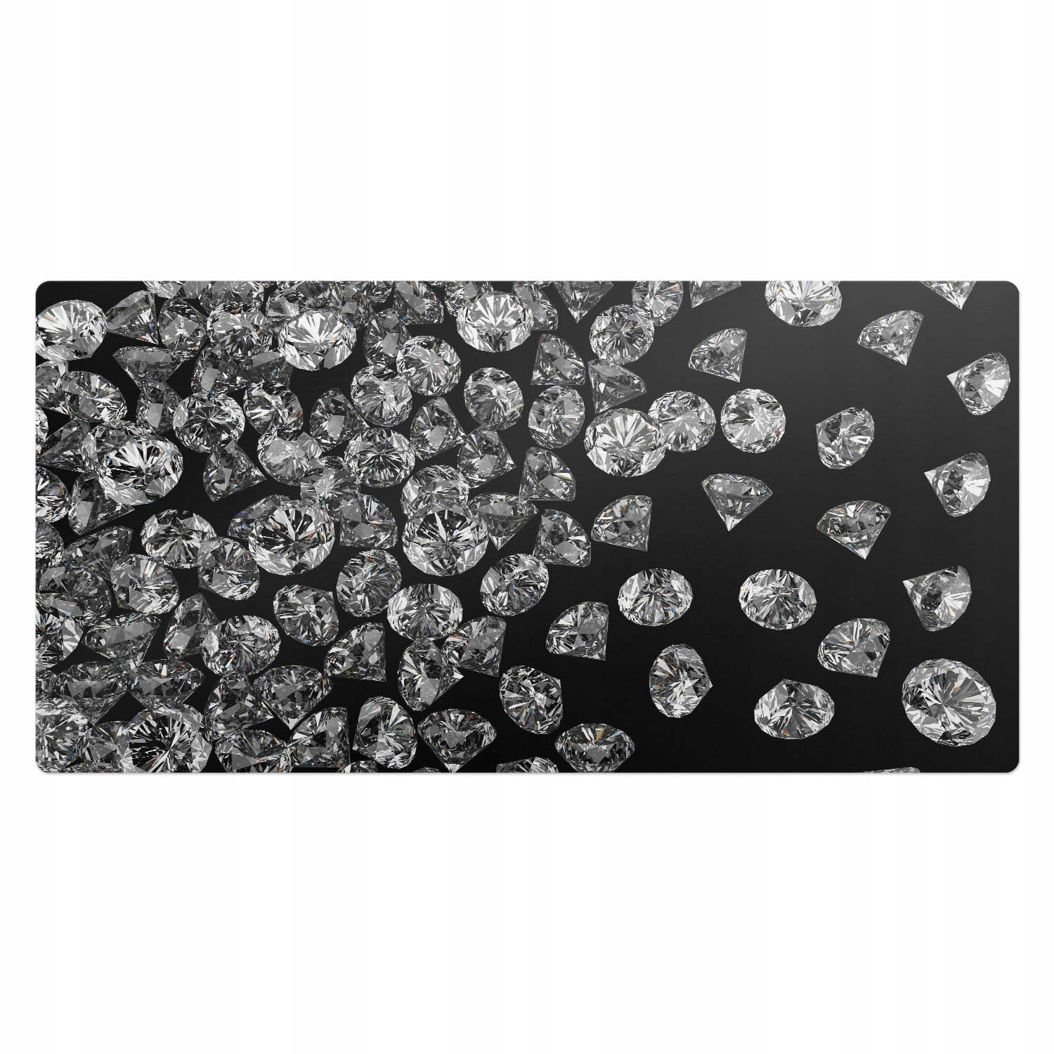 Elegantní dekorativní podložka na psací stůl Lesklé křišťály 100 x 50 cm