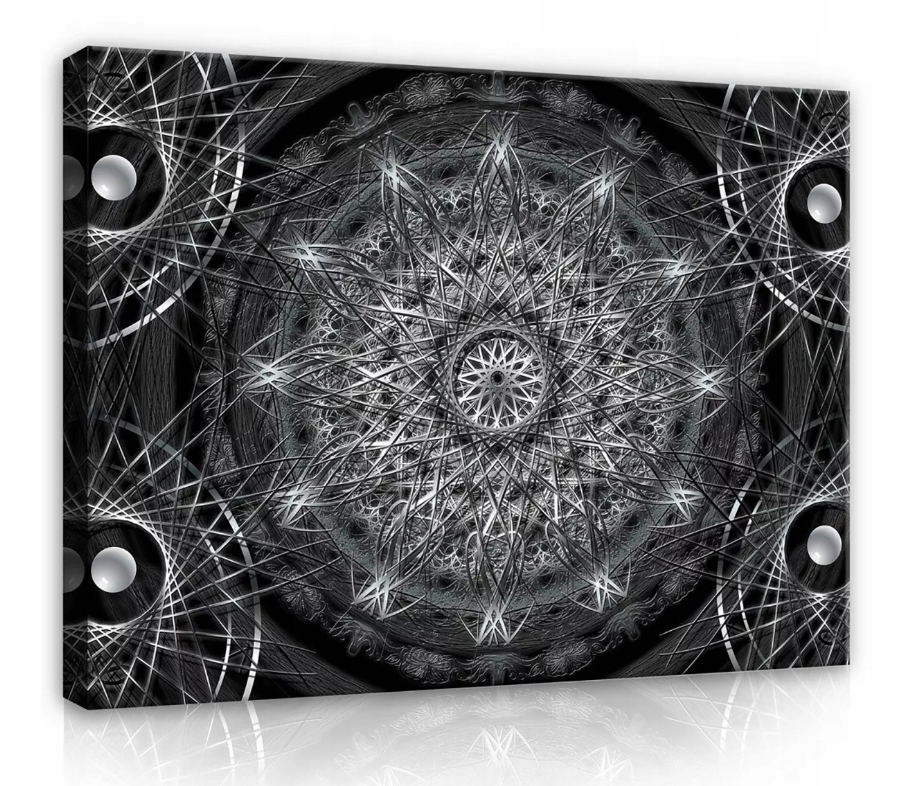 Obraz 100x75 Mandala geometrie symetrie abstrakce fraktální vzor ornament