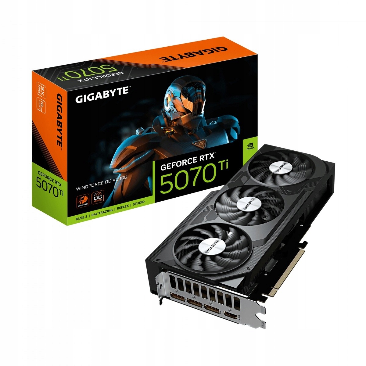 Grafická karta GeForce Rtx 5070 Ti Windforce Oc V2 16G 256BIT GDDR7