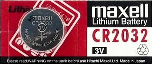 BATERIA LITOWA MAXELL JAPAN CR2032 do NICE FLO2RE EAN (GTIN) 4902580103040