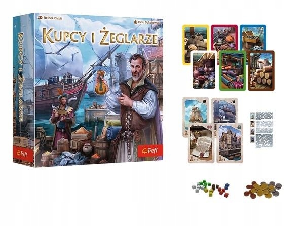 Familijna Gra Planszowa Dla Rodzin Planszówka Na 4 Latka Kupcy i Żeglarze