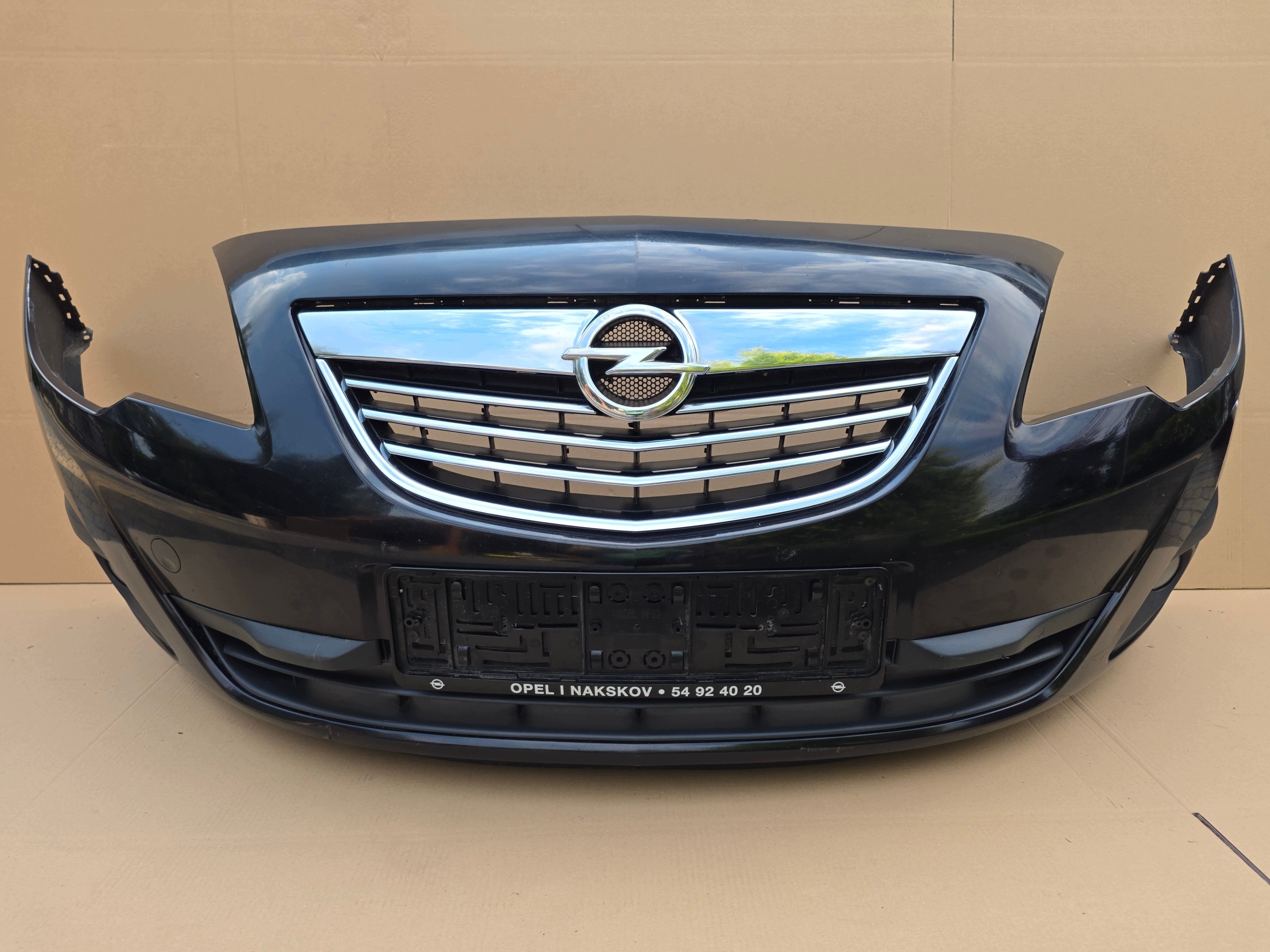 bumper front front OPEL MERIVA B 10-13 grille complete